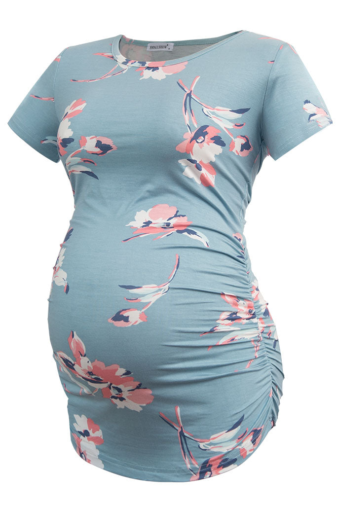 Comfy Floral Maternity Tops-Smallshow SVP049 / Medium Comfy Floral Maternity Tops-Smallshow SVP049 / Medium
