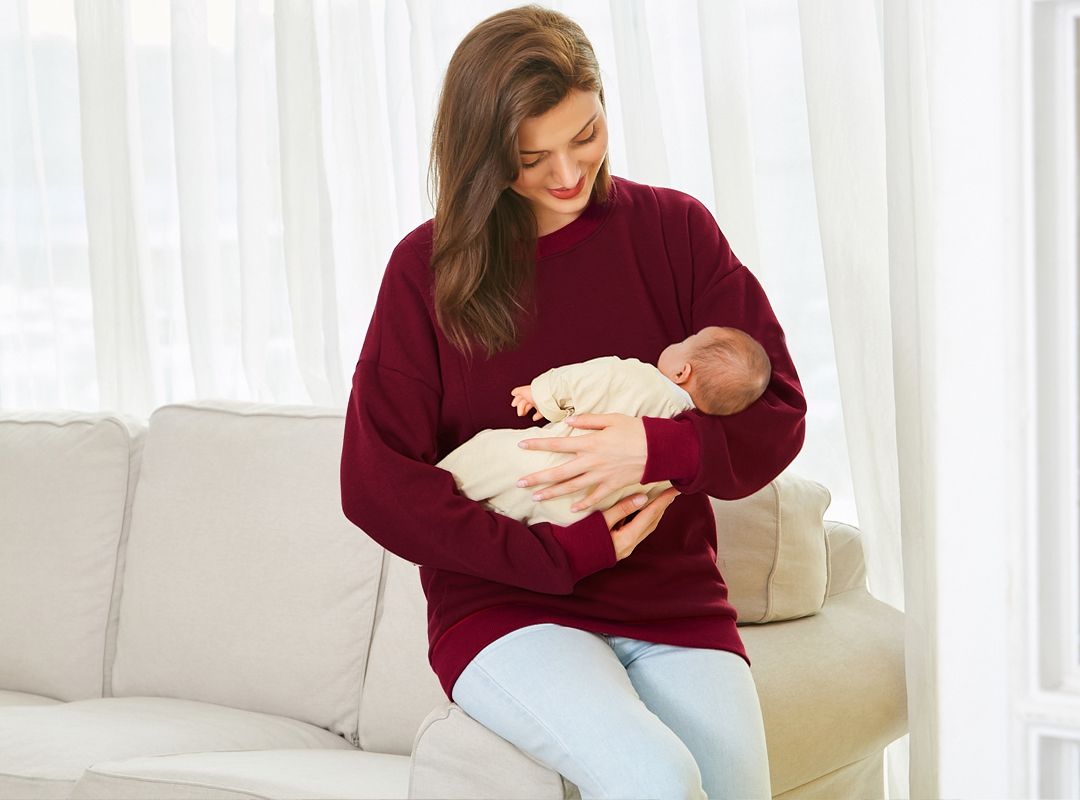 The Best Nursing Sweatshirts for Breastfeeding Moms