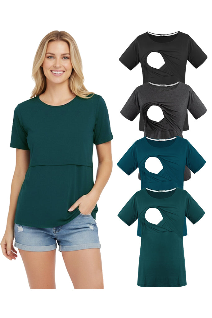 Black-Deep Grey-Deep Green-Teal