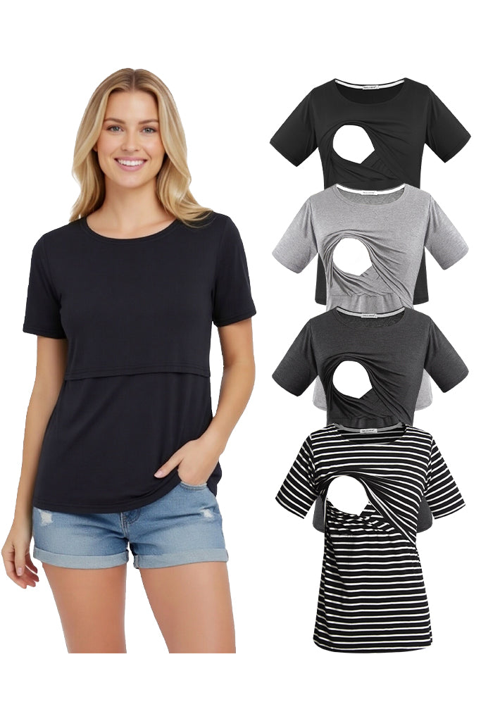 Black-Light Grey-Deep Grey-Black Stripe