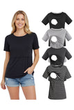 Black-Light Grey-Deep Grey-Black Stripe