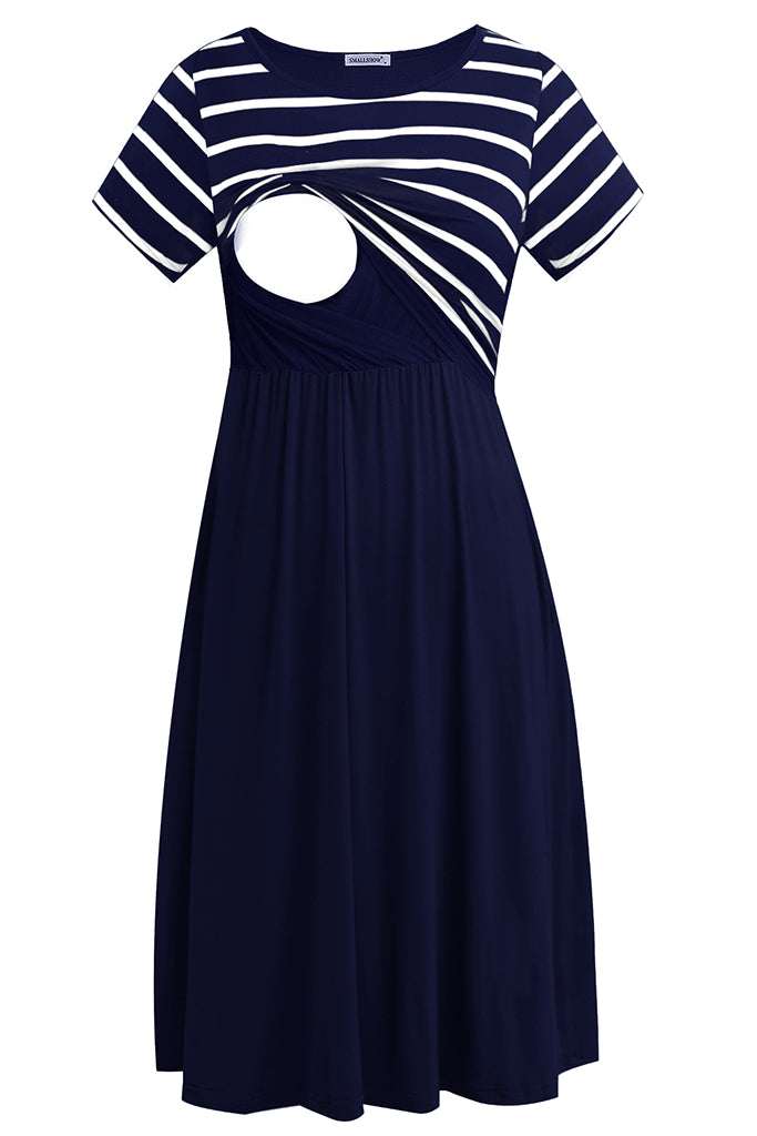 white christmas dresses Angel Maternity Mia Maternity & Nursing Zipper Drawstring Dress in Burgundy main image 1