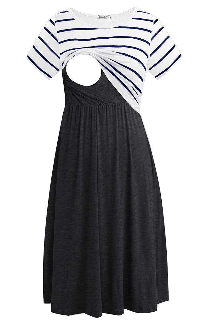 White Stripe-Deep Grey