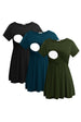 Black-Army Green-Teal