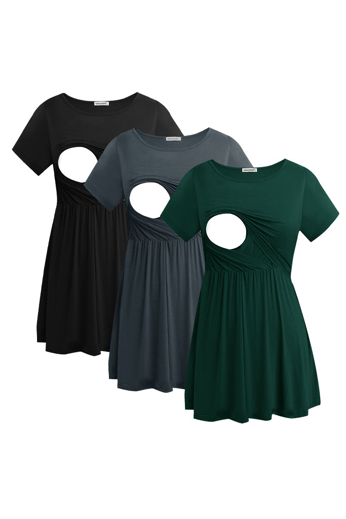 Black-Dark Grey-Deep Green