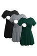 Black-Light Grey-Deep Green