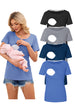 Black-Light Grey-Teal-Blue