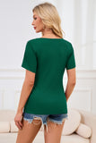 Smallshow Ribbed Short Sleeve Nursing Top