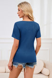 Smallshow Ribbed Short Sleeve Nursing Top