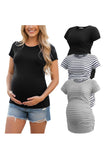 Black-Light Grey Stripe-White Stripe