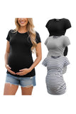 Black-Light Grey-White Stripe