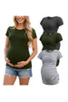Deep Grey-Army Green-White Stripe