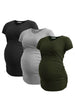 Black-Light Grey-Army Green