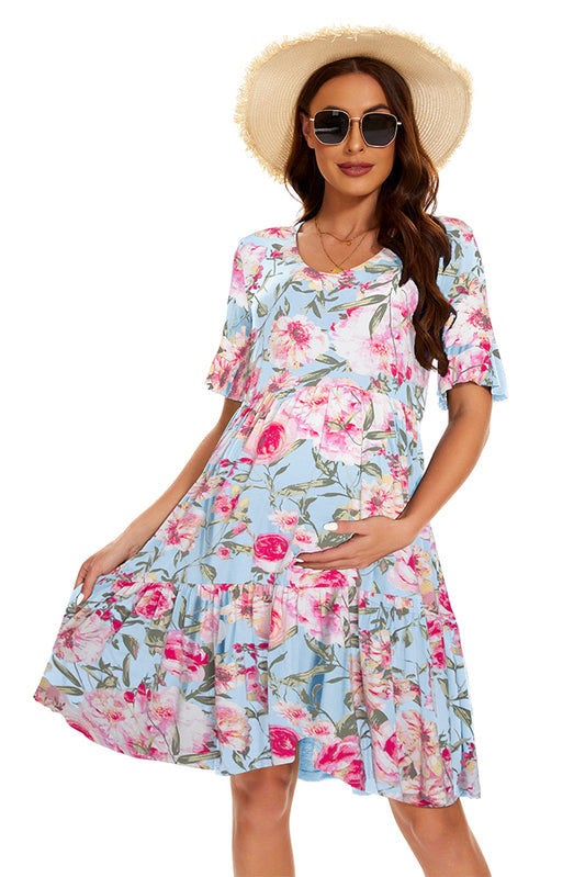 Smallshow Maternity Klassieke Zwangerschapstop 3-Pack - Zachte Modal Stof Met Ruches Voor Groeiende Buik