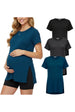 Black-Deep Grey-Teal