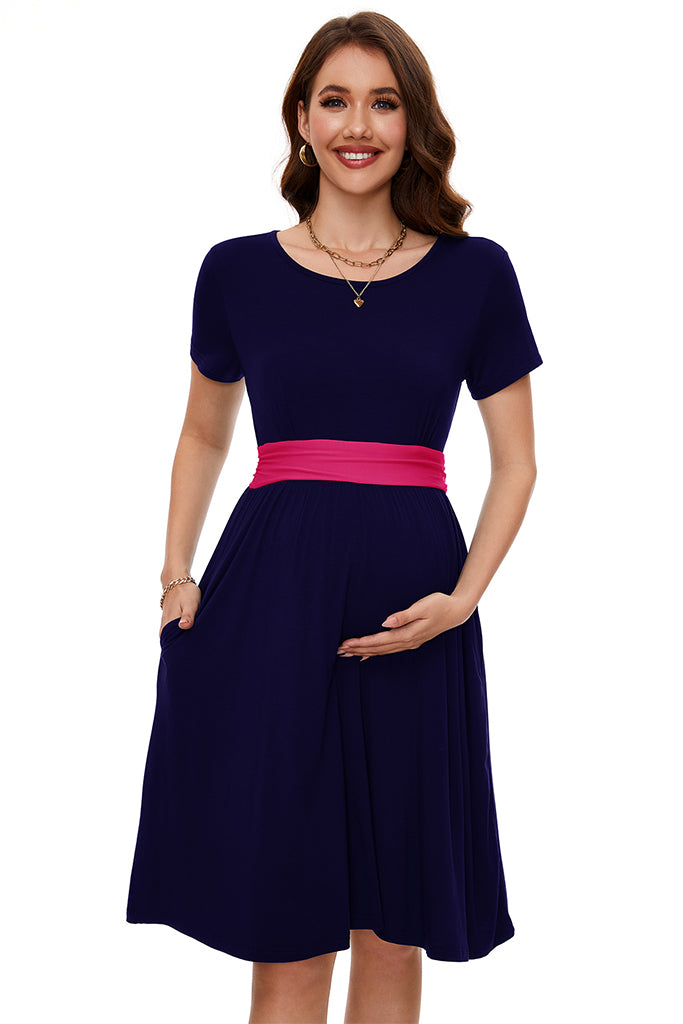 Casual Maternity Dress with Pockets – Smallshow