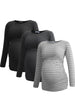 Black-Deep Grey-Light Grey Stripe