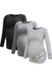 Black-Light Grey-White Stripe