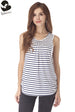 White Navy Stripe